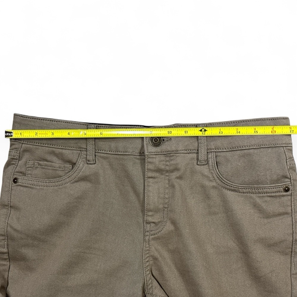 Liz Claiborne Jeans Womens Sara Slim Leg Mid Rise Pants, Taupe, Women's Size 10 - Picture 6 of 8